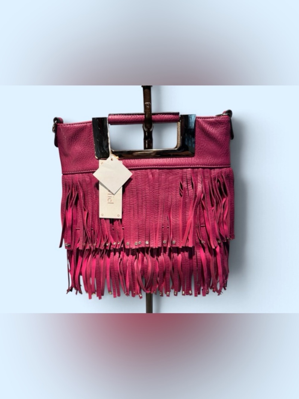 Fringed Pink Handbag